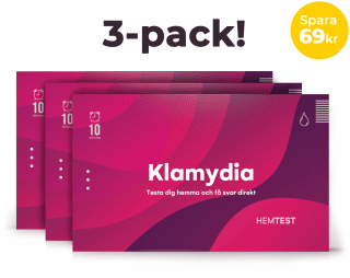 Hjemmetest for Klamydia - 3-pakke